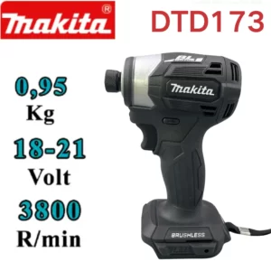 DTD173 Makita Cordless Impact Driver 18V LXT BL Brushless Motor Electric Drill Wood/Bolt/T-Mode 180 N·M Rechargeable Power Tools